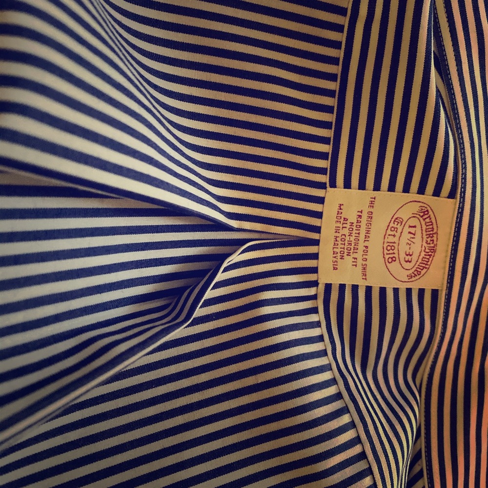 Brooks brothers original polo striped shirt